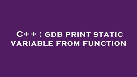 gdb print variable